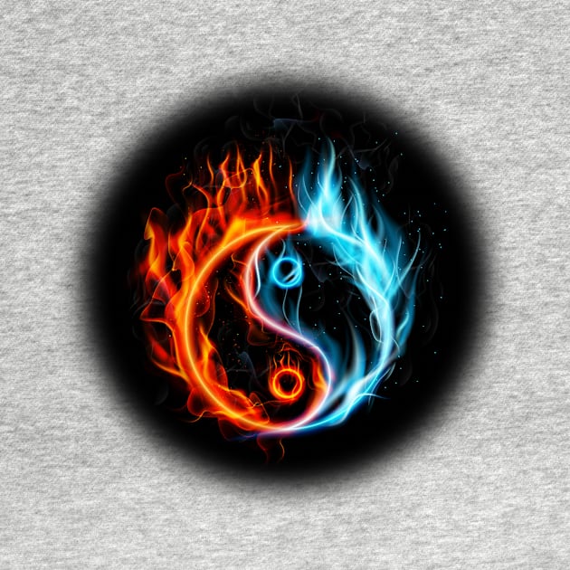 Fireball, yin yang design by Stell_a